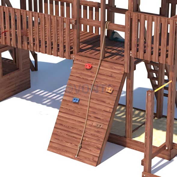 Детская деревянная игровая площадка для улицы дачи CustWood Active 13