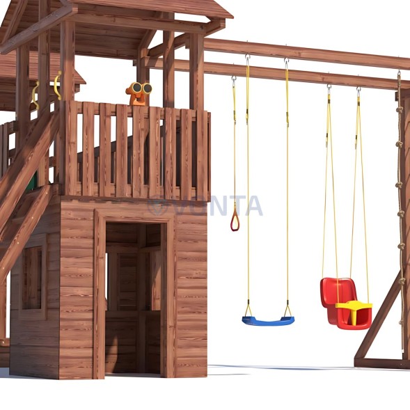 Детская деревянная игровая площадка для улицы дачи CustWood Active 13
