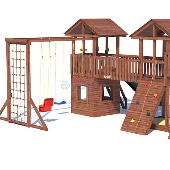 Детская деревянная игровая площадка для улицы дачи CustWood Active 13