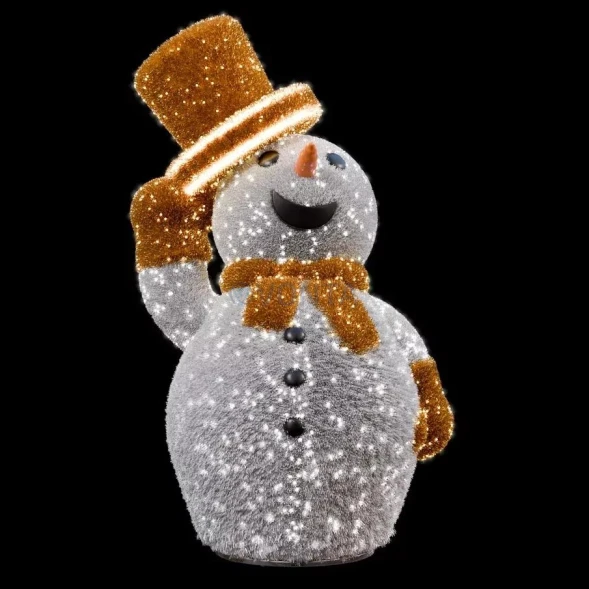 Светодиодная фигура из мишуры Снеговик 250 см., (SR243)