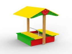 Песочница с крышками и навесом «Клубника», 352.02 исп.1