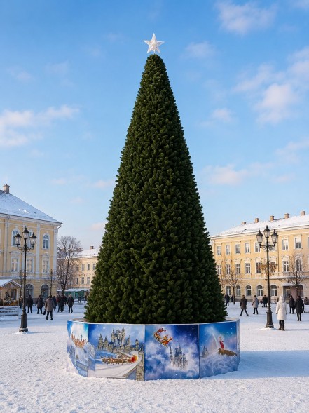 Уличная каркасная сосна «Уральская Magic» 17 м