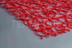 Гибкая сетка ПВХ декоративная, КРАСНАЯ