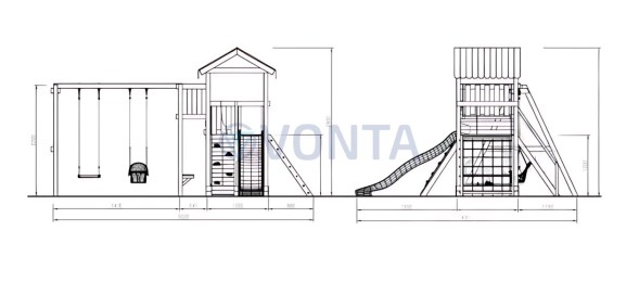 Детская площадка Савушка Мастер 2 (4 сезона)