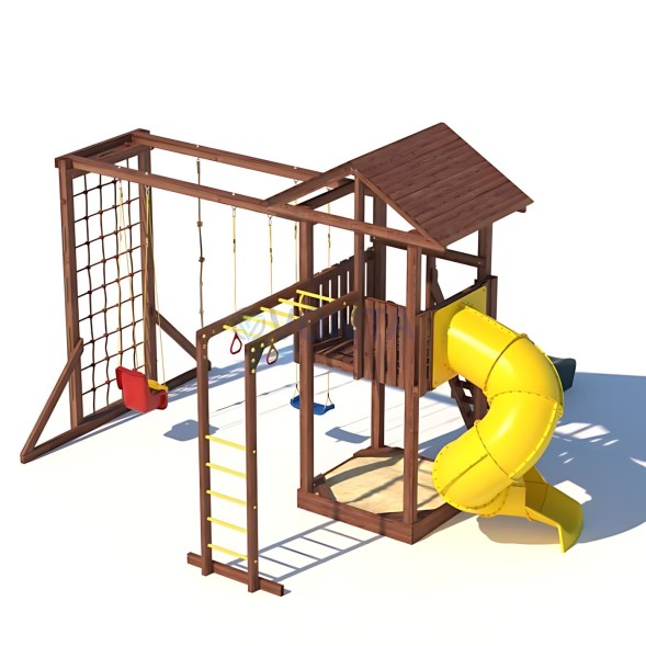 Детская деревянная игровая площадка для улицы дачи CustWood Active 8
