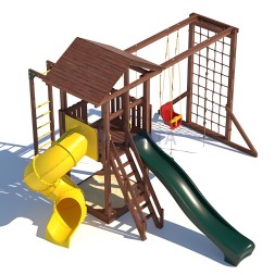 Детская деревянная игровая площадка для улицы дачи CustWood Active 8