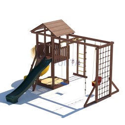 Детская деревянная игровая площадка для улицы дачи CustWood Active 8