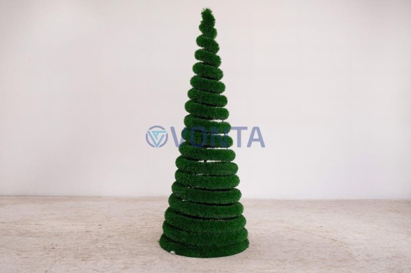 Елка спиралька, h=180см — газон Deluxe Green