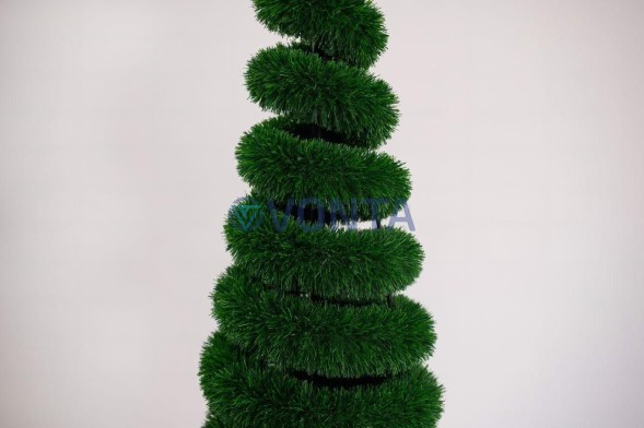Елка спиралька, h=180см — газон Deluxe Green