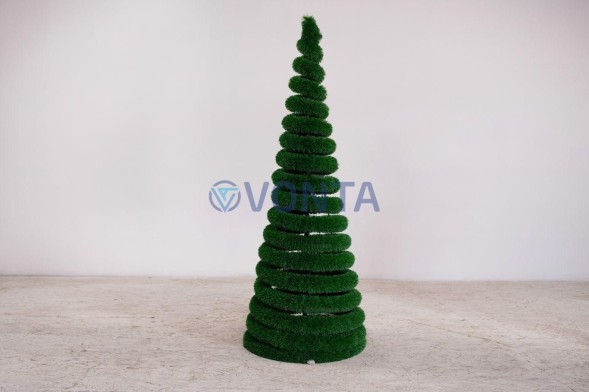 Елка спиралька, h=180см — газон Deluxe Green