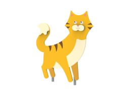 Декоративный элемент для цветочной клумбы «Кот»