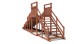 Зимняя деревянная горка Custwood Winter W4 (лестница сзади,скат 4 м)