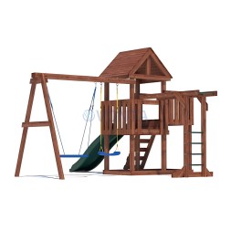 Детская площадка CustWood Junior Color JC5 с деревянной крышей