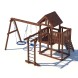 Детская площадка CustWood Junior Color JC5 с деревянной крышей