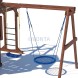 Детская площадка CustWood Junior Color JC5 с деревянной крышей