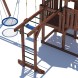 Детская площадка CustWood Junior Color JC5 с деревянной крышей