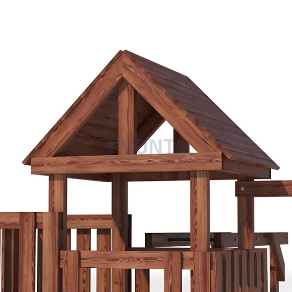 Детская площадка CustWood Junior Color JC5 с деревянной крышей