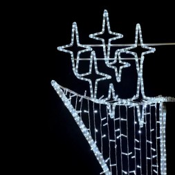 Светодиодная консоль Факел 75*200 см., холодный белый, 220В
