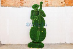 Топиари композиция музыканты звезды — Декстер, Ли, Оскар — газон Deluxe