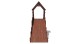 Зимняя деревянная горка Custwood Winter WF4 с крышей (лестница сзади, скат 4 м)