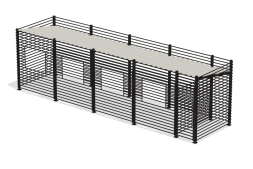 Контейнерная площадка “Промо” (на 4 контейнера + хоз. блок), ХОЗ-09.1