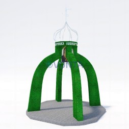 Топиари монумент прошлым поколениям, h = 300 см — газон Eco