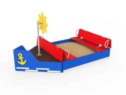 Песочница с крышкой-гармошкой «Катер», 351.04 исп.2