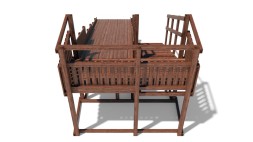 Зимняя деревянная горка Custwood Winter W5 (лестница сбоку, скат 4,3 м)