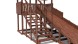 Зимняя деревянная горка Custwood Winter W5 (лестница сбоку, скат 4,3 м)