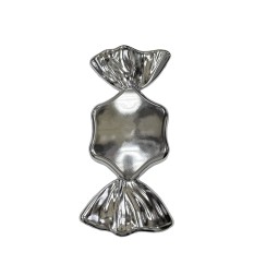 Конфетка глянцевая, серебряная, 30 см