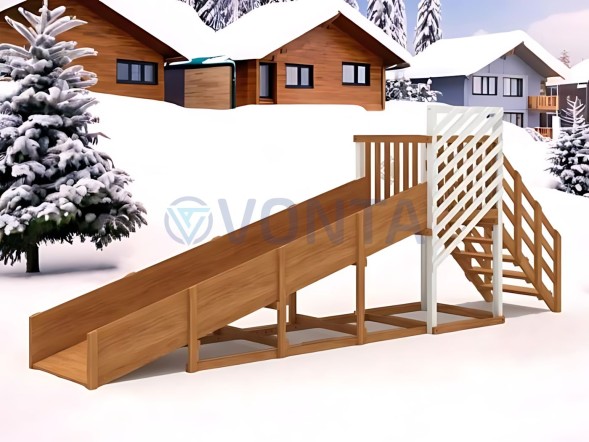 Зимняя горка IgraGrad Snow Fox скат 5 м мод.2