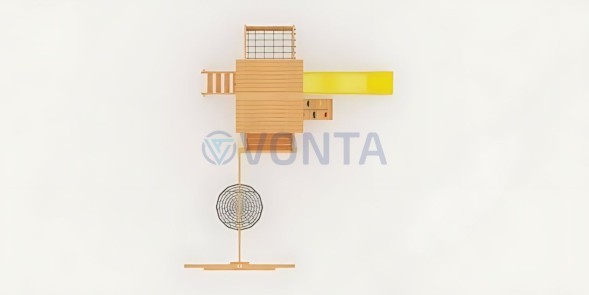 Детская площадка Савушка Мастер 2 с качелями Гнездо 1 метр