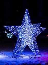 Светодиодная инсталляция Звезда объемная композит 150 см., (SR339)