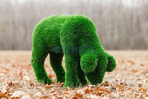 Топиари композиция ягнята и овечка — газон Deluxe