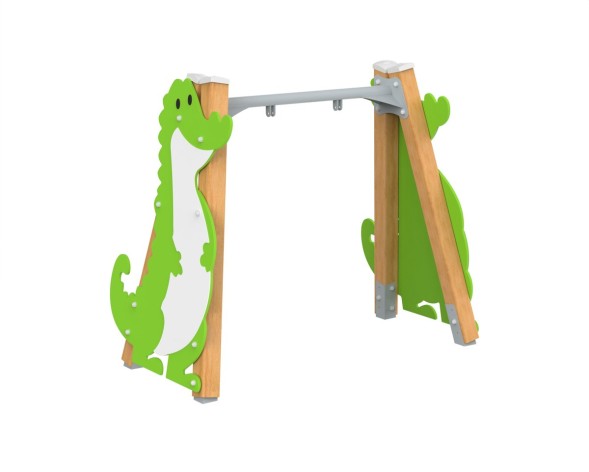 Качели на брусе «Крокодил». Подвес приобретается отдельно, 420.15 исп.6