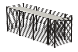 Контейнерная площадка “Промо” (на 3 контейнера + хоз. блок), ХОЗ-09