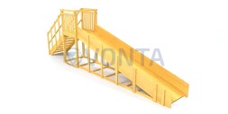 Зимняя горка Савушка Зима Wood-2 (скат 5 метров)