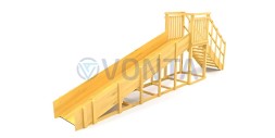 Зимняя горка Савушка Зима Wood-2 (скат 5 метров)