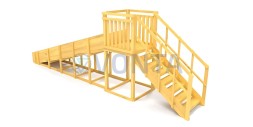 Зимняя горка Савушка Зима Wood-2 (скат 5 метров)