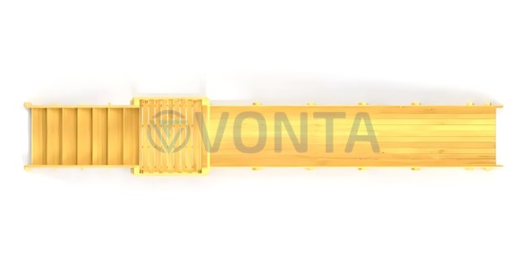 Зимняя горка Савушка Зима Wood-2 (скат 5 метров)