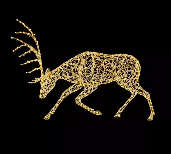 Светодиодная фигура Олень бодающийся 150 см., (SR042)