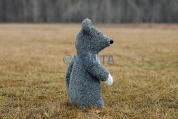 Топиари мышка Пипа серая — газон Eco