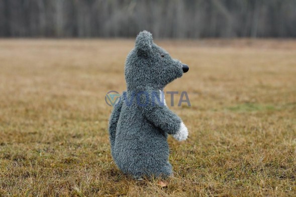 Топиари мышка Пипа серая — газон Eco