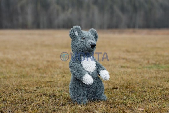 Топиари мышка Пипа серая — газон Eco