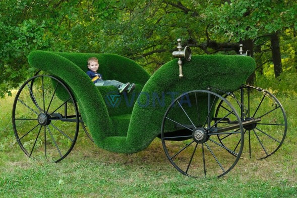 Топиари карета — газон Deluxe