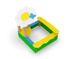 Песочница с навесом «Лужок», 352.03 исп.4