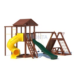 Детская деревянная игровая площадка для улицы дачи CustWood Active 7