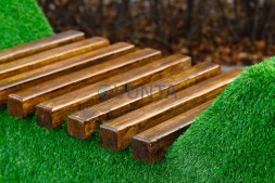 Топиари композиция рояль Мариэля с лавочкой — газон Eco+