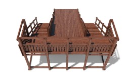 Зимняя деревянная горка Custwood Winter W6 (2 лестницы, скат 4,3 м)