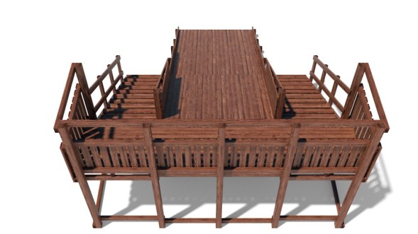 Зимняя деревянная горка Custwood Winter W6 (2 лестницы, скат 4,3 м)